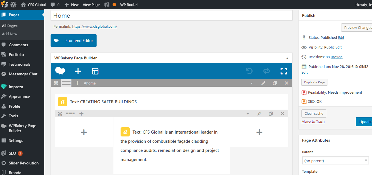 wordpress can't edit text